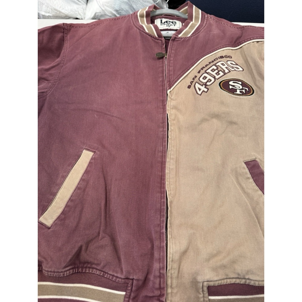 Vintage San Francisco 49ers ProPlayer Vintage Leather Jacket XL good Condition